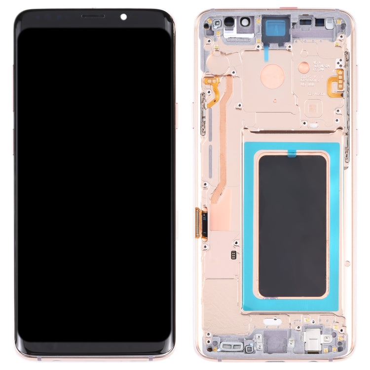 Original Super AMOLED LCD Screen for Galaxy S9 / G960F / DS / G960U / G960W / G9600 Digitizer Full Assembly with Frame (Gold) - free shipping - PMc TechLife - Order now!
