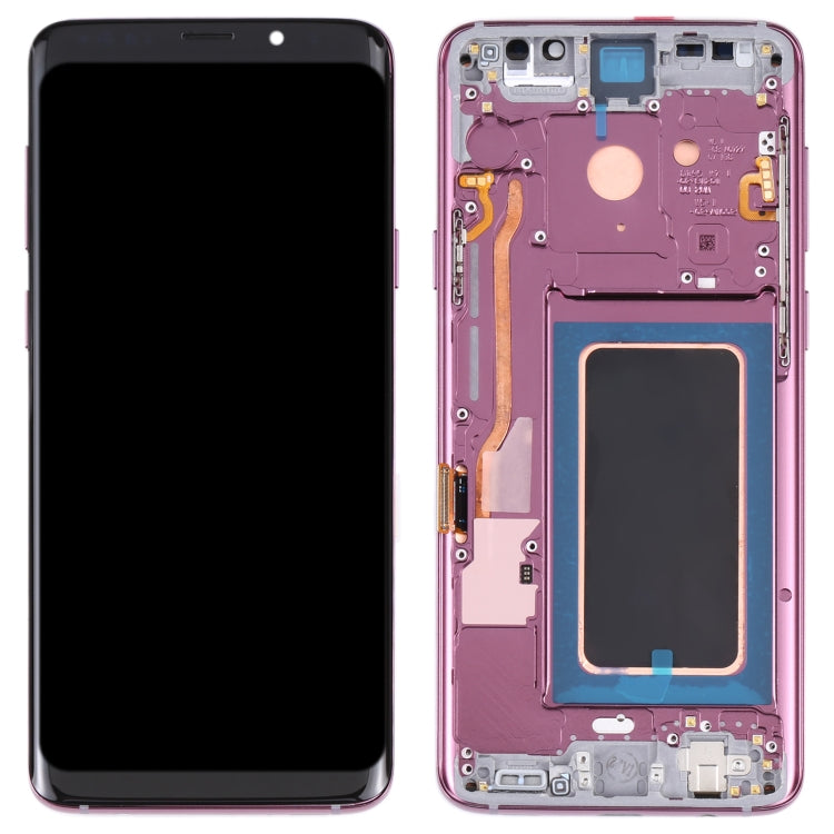 Original Super AMOLED LCD Screen for Galaxy S9 / G960F / DS / G960U / G960W / G9600 Digitizer Full Assembly with Frame (Purple) - free shipping - PMc TechLife - Order now!