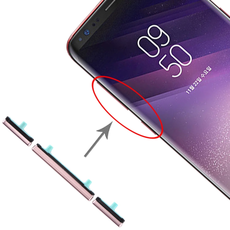 For Galaxy S8 / Galaxy S8+ 10 Set Side Keys(Pink) - free shipping - PMc TechLife - Order now!