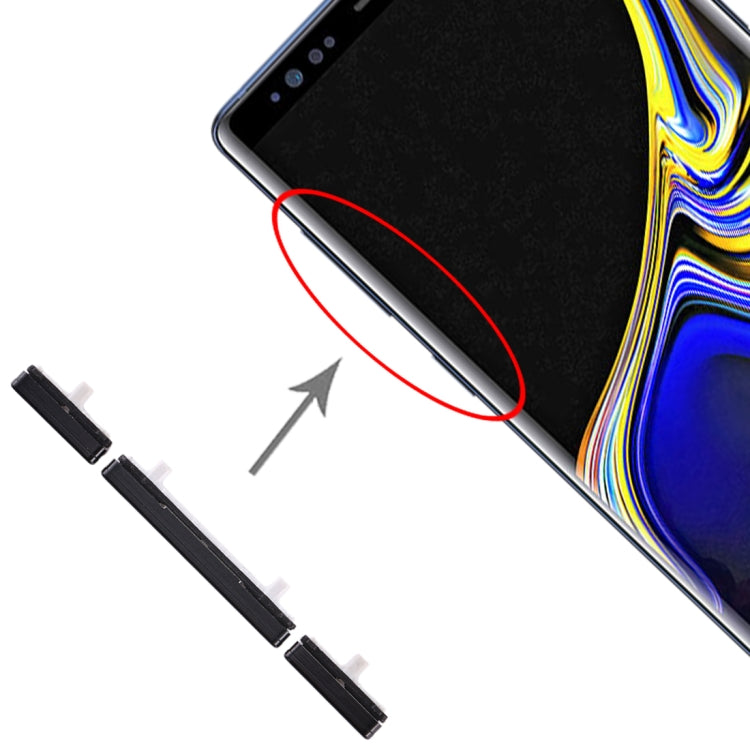 For Galaxy Note 9 10 Set Side Keys(Black) - free shipping - PMc TechLife - Order now!