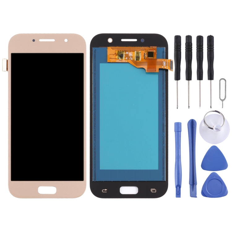 TFT LCD Screen for Galaxy A5 (2017), A520F, A520F/DS, A520K, A520L, A520S with Digitizer Full Assembly (TFT Material) (Gold) - free shipping - PMc TechLife - Order now!