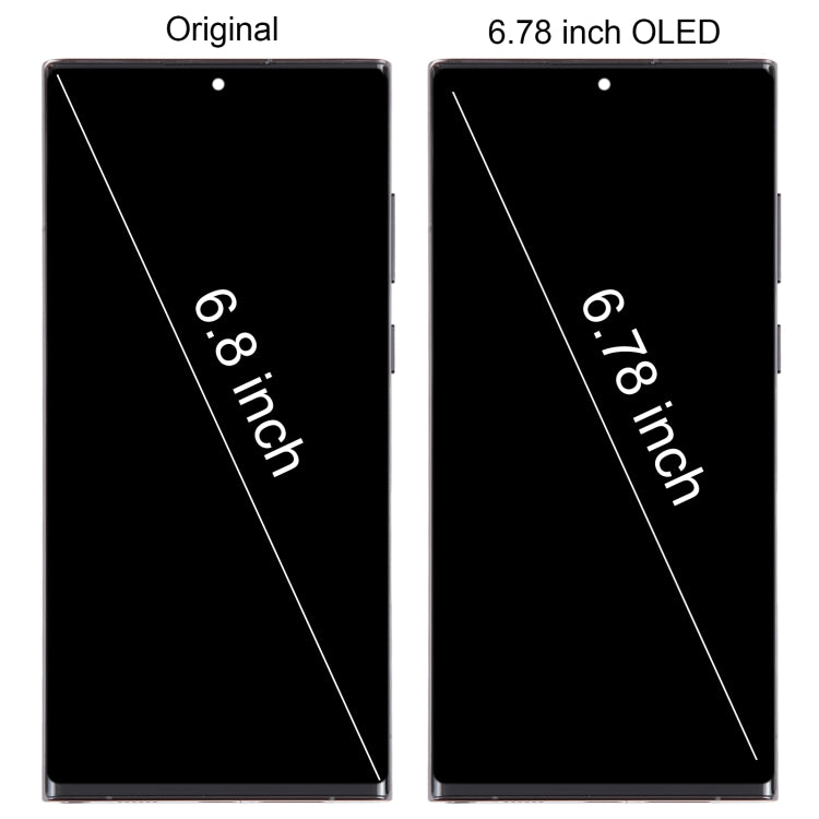 For Samsung Galaxy S22 Ultra 5G SM-S908U US Edition 6.78 inch OLED LCD Screen Digitizer Full Assembly with Frame (Green) - free shipping - PMc TechLife - Order now!