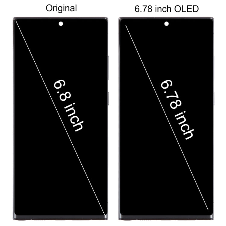 For Samsung Galaxy S23 Ultra 5G SM-S918U US Edition 6.78 inch OLED LCD Screen Digitizer Full Assembly with Frame (Black) - free shipping - PMc TechLife - Order now!