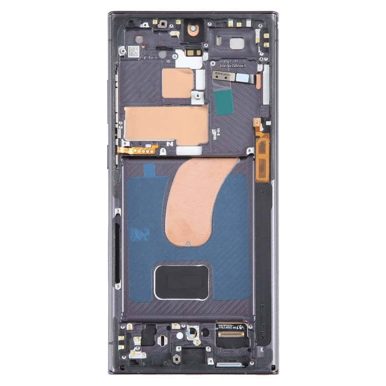 For Samsung Galaxy S23 Ultra 5G SM-S918U US Edition 6.78 inch OLED LCD Screen Digitizer Full Assembly with Frame (Black) - free shipping - PMc TechLife - Order now!