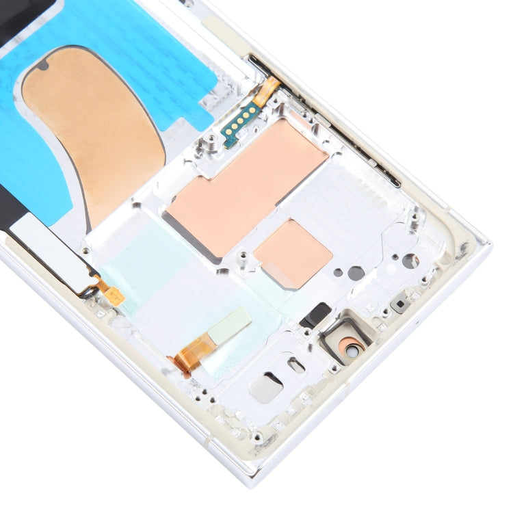 For Samsung Galaxy S23 Ultra 5G SM-S918U US Edition 6.78 inch OLED LCD Screen Digitizer Full Assembly with Frame (Silver) - free shipping - PMc TechLife - Order now!