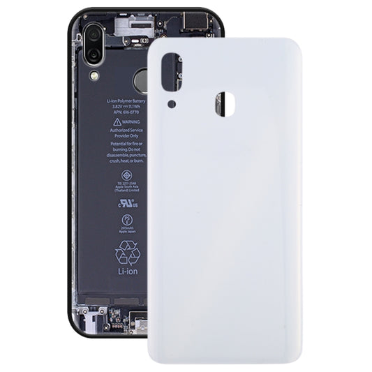 For Galaxy A30 SM-A305F/DS, A305FN/DS, A305G/DS, A305GN/DS Battery Back Cover (White) - Back Cover by PMC Jewellery | Online Shopping South Africa | PMC Jewellery | Buy Now Pay Later Mobicred