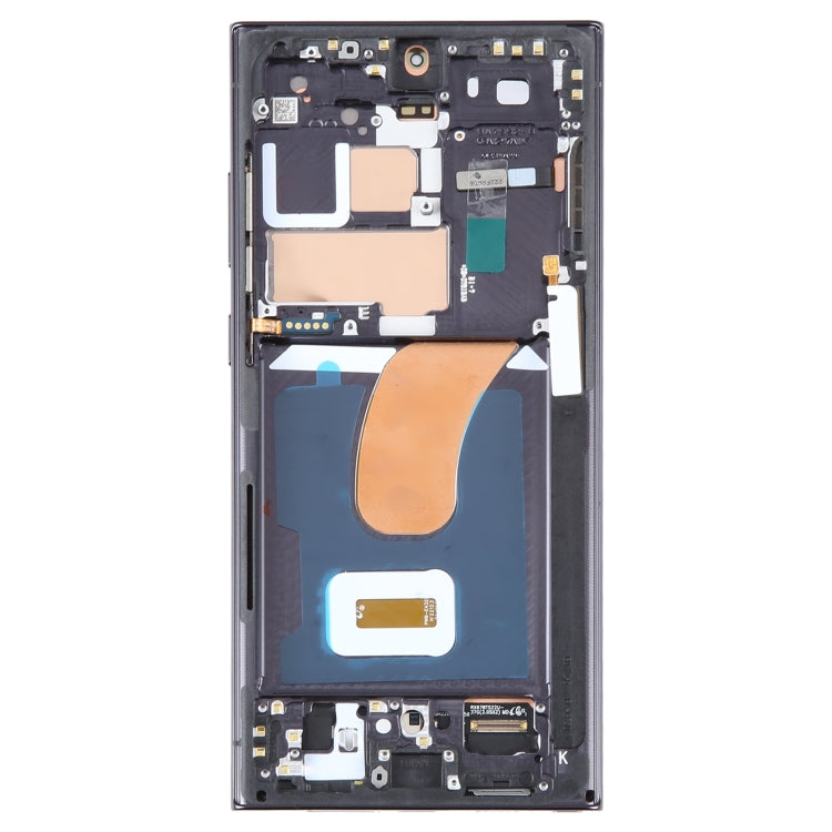 For Samsung Galaxy S23 Ultra 5G SM-S918B EU Edition 6.78 inch OLED LCD Screen Digitizer Full Assembly with Frame(Black) - free shipping - PMc TechLife - Order now!