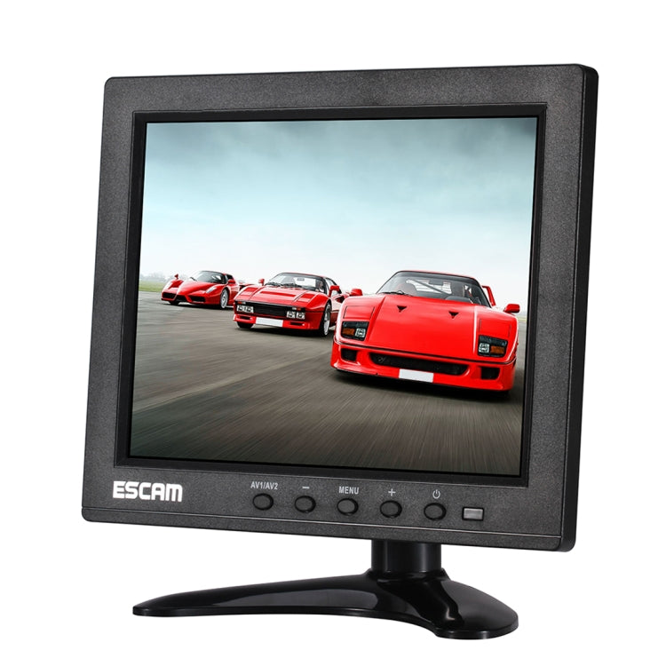 ESCAM T08 8 inch TFT LCD 1024x768 Monitor with VGA & HDMI & AV & BNC & USB for PC CCTV Security - DVD & LCD Player by ESCAM | Online Shopping South Africa | PMC Jewellery | Buy Now Pay Later Mobicred