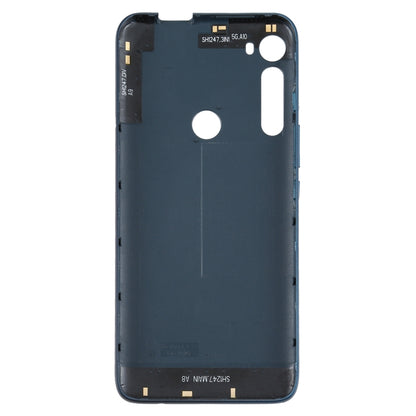 Original Battery Back Cover for Motorola Moto One Fusion Plus PAKF0002IN (Blue) - Back Cover by PMC Jewellery | Online Shopping South Africa | PMC Jewellery | Buy Now Pay Later Mobicred