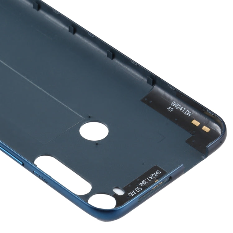 Original Battery Back Cover for Motorola Moto One Fusion Plus PAKF0002IN (Blue) - Back Cover by PMC Jewellery | Online Shopping South Africa | PMC Jewellery | Buy Now Pay Later Mobicred