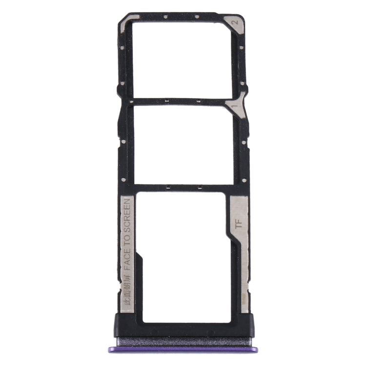 SIM Card Tray + SIM Card Tray + Micro SD Card Tray for Xiaomi Redmi Note 9 5G / Redmi Note 9T M2007J22G M2007J22C(Purple) - Card Tray by PMc TechLife | Online Shopping South Africa | PMc TechLife | Buy Now Pay Later Mobicred
