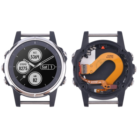 LCD Screen and Digitizer Full Assembly With Frame for Garmin Fenix 5S Plus Sapphire Version(Silver) - For Garmin by PMC Jewellery | Online Shopping South Africa | PMC Jewellery