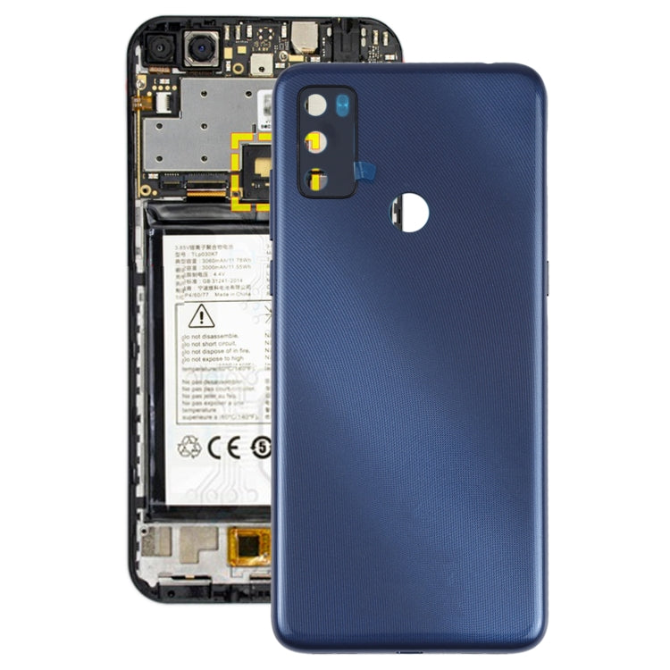 For Alcatel 1S (2021) 6025 Battery Back Cover  (Blue) - Back Cover by PMC Jewellery | Online Shopping South Africa | PMC Jewellery | Buy Now Pay Later Mobicred