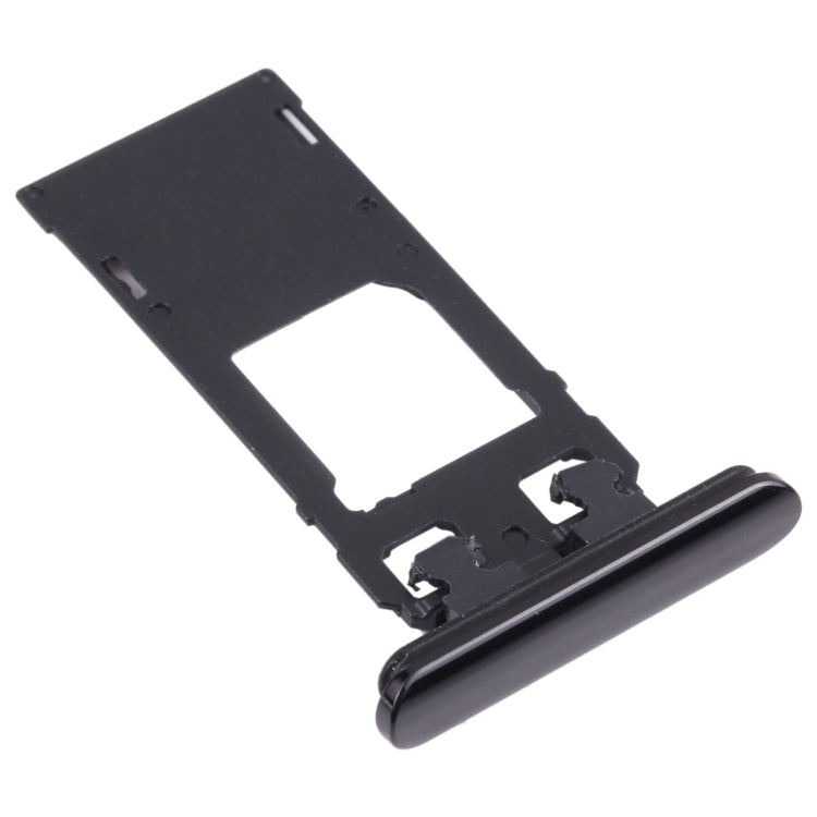 SIM Card Tray + Micro SD Card Tray for Sony Xperia 5 (Black) - Card Tray by PMC Jewellery | Online Shopping South Africa | PMC Jewellery | Buy Now Pay Later Mobicred