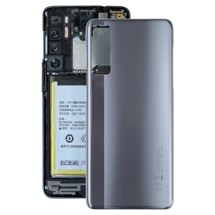 Original Battery Back Cover for TCL 20 5G T781, T781K, T781H(Grey) - For TCL by PMC Jewellery | Online Shopping South Africa | PMC Jewellery | Buy Now Pay Later Mobicred