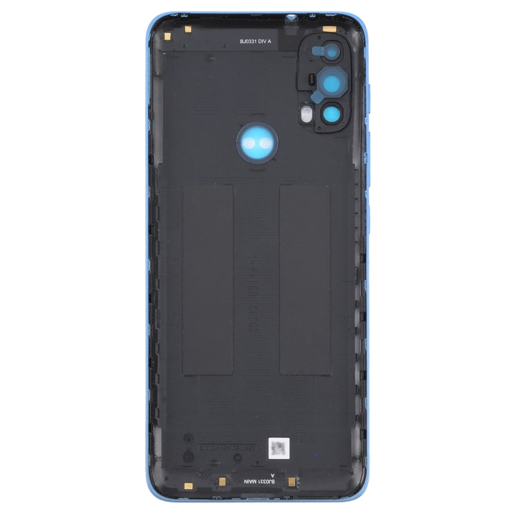 Original Battery Back Cover for Motorola Moto E40 / E30(Blue) - Back Cover by PMC Jewellery | Online Shopping South Africa | PMC Jewellery | Buy Now Pay Later Mobicred