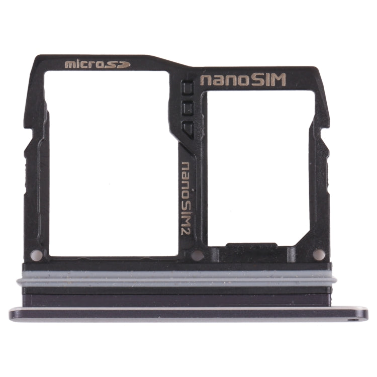 Nano SIM Card Tray + Nano SIM Card Tray / Micro SD Card Tray for LG Wing 5G LMF100N, LM-F100N, LM-F100V, LM-F100 (Black) - free shipping - PMC TechLife - Order now!