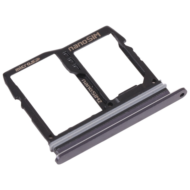 Nano SIM Card Tray + Nano SIM Card Tray / Micro SD Card Tray for LG Wing 5G LMF100N, LM-F100N, LM-F100V, LM-F100 (Black) - free shipping - PMC TechLife - Order now!
