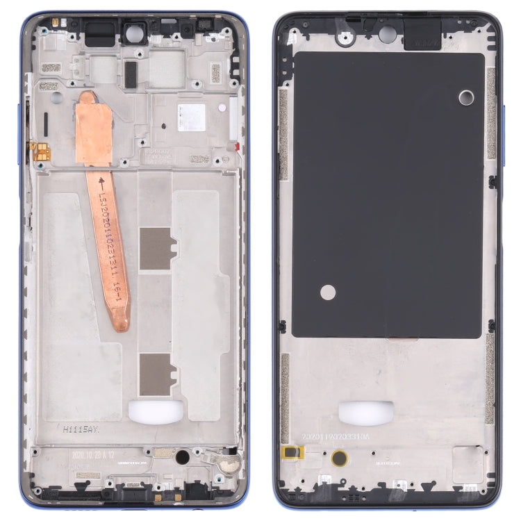 Original Middle Frame Bezel Plate for Xiaomi Poco X3 (Blue) - Frame Bezel Plate by PMC Jewellery | Online Shopping South Africa | PMC Jewellery | Buy Now Pay Later Mobicred