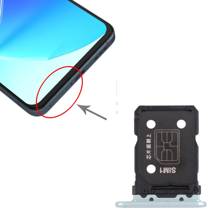 For OPPO Reno6 5G PEQM00 CPH2251  SIM Card Tray + SIM Card Tray (Green) - Card Tray by PMc TechLife | Online Shopping South Africa | PMc TechLife | Buy Now Pay Later Mobicred