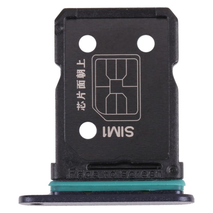For OPPO Reno6 4G CPH2235 / Reno6 Z SIM Card Tray + SIM Card Tray(Black) - Card Socket by PMc TechLife | Online Shopping South Africa | PMc TechLife | Buy Now Pay Later Mobicred