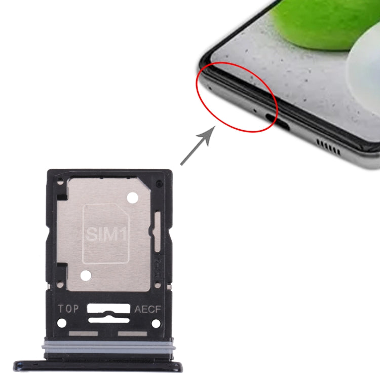 For Samsung Galaxy A53 5G SM-A536B Original SIM Card Tray + SIM Card Tray / Micro SD card tray (Black) - free shipping - PMc TechLife - Order now!