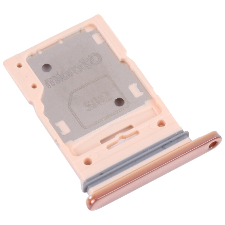 For Samsung Galaxy A53 5G SM-A536B Original SIM Card Tray + SIM Card Tray / Micro SD card tray (Gold) - free shipping - PMc TechLife - Order now!