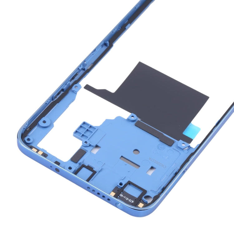 Original Middle Frame Bezel Plate for Xiaomi Poco M4 Pro 4G MZB0B5VIN(Blue) - Frame Bezel Plate by PMC Jewellery | Online Shopping South Africa | PMC Jewellery | Buy Now Pay Later Mobicred