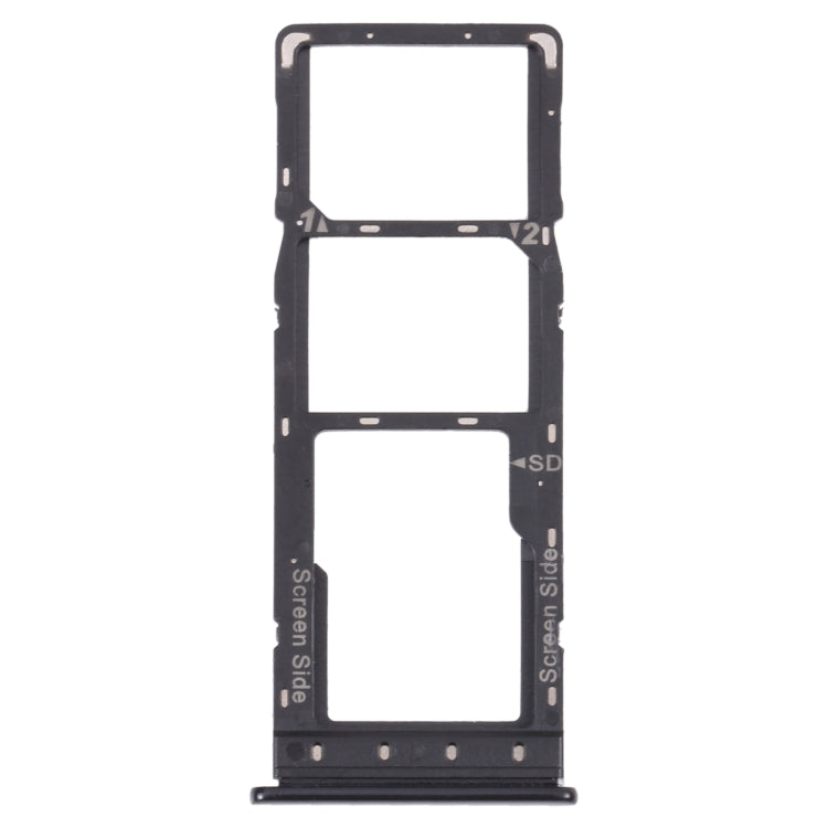 For Infinix Hot 10s NFC/Hot 10s/Hot 10T SIM Card Tray + SIM Card Tray + Micro SD Card Tray (Black) - Card Tray by PMc TechLife | Online Shopping South Africa | PMc TechLife | Buy Now Pay Later Mobicred