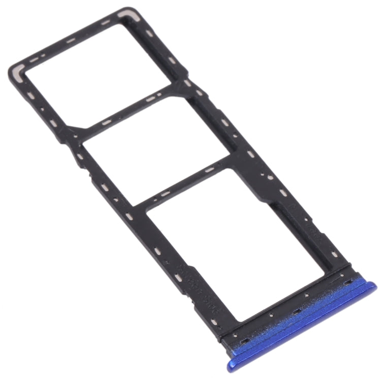 For Infinix Hot 10s NFC/Hot 10s/Hot 10T SIM Card Tray + SIM Card Tray + Micro SD Card Tray (Blue) - free shipping - PMC TechLife - Order now!
