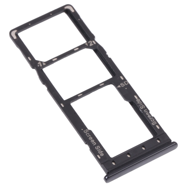 For Infinix Hot 10s NFC/Hot 10s/Hot 10T SIM Card Tray + SIM Card Tray + Micro SD Card Tray (Black) - Card Tray by PMc TechLife | Online Shopping South Africa | PMc TechLife | Buy Now Pay Later Mobicred