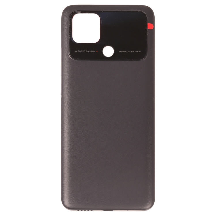 Original Battery Back Cover for Xiaomi Poco C40(Black) - Back Cover by PMC Jewellery | Online Shopping South Africa | PMC Jewellery | Buy Now Pay Later Mobicred