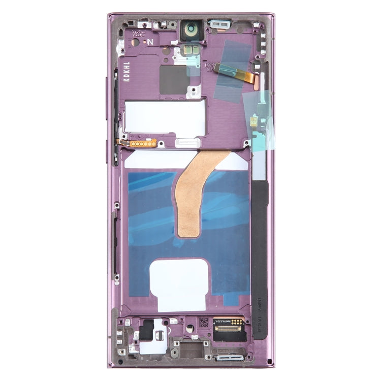 For Samsung Galaxy S22 Ultra 5G SM-S908B EU Edition 6.78 inch OLED  LCD Screen Digitizer Full Assembly with Frame (Purple) - free shipping - PMc TechLife - Order now!