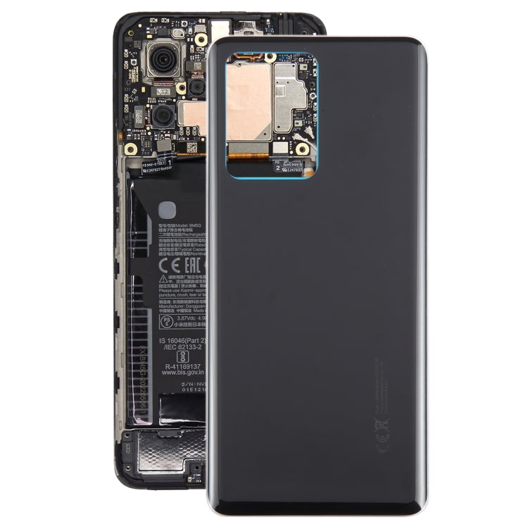 For Xiaomi Redmi Note 12 Pro+ OEM Glass Material Battery Back Cover(Black) - Back Cover by PMC TechLife | Online Shopping South Africa | PMC TechLife | Buy Now Pay Later Mobicred
