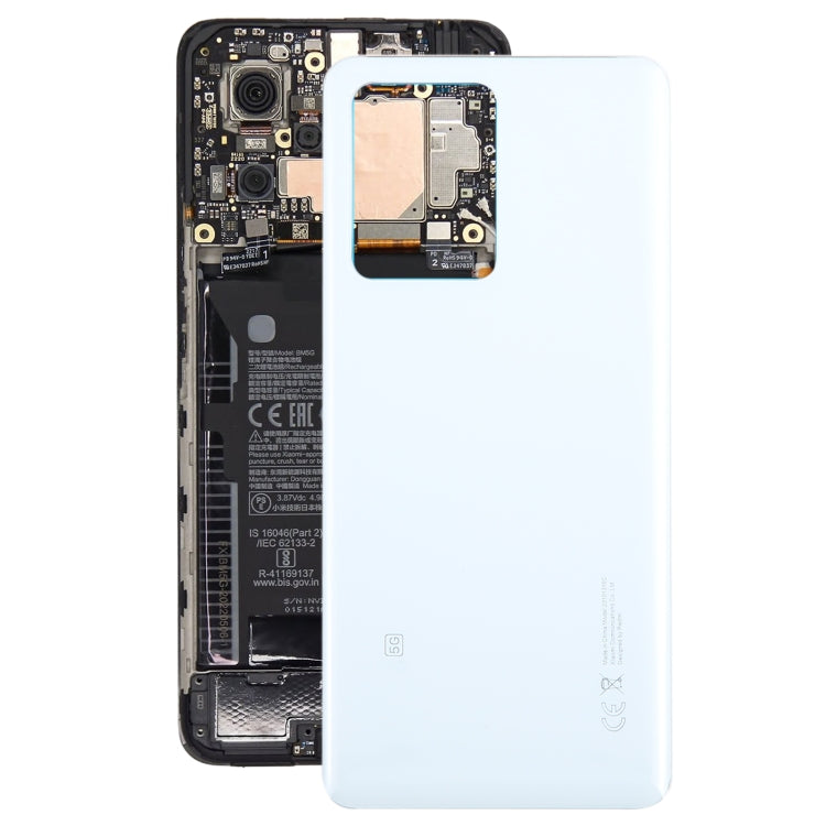 For Xiaomi Redmi Note 12 Pro+ OEM Glass Material Battery Back Cover(White) - Back Cover by PMC Jewellery | Online Shopping South Africa | PMC Jewellery | Buy Now Pay Later Mobicred