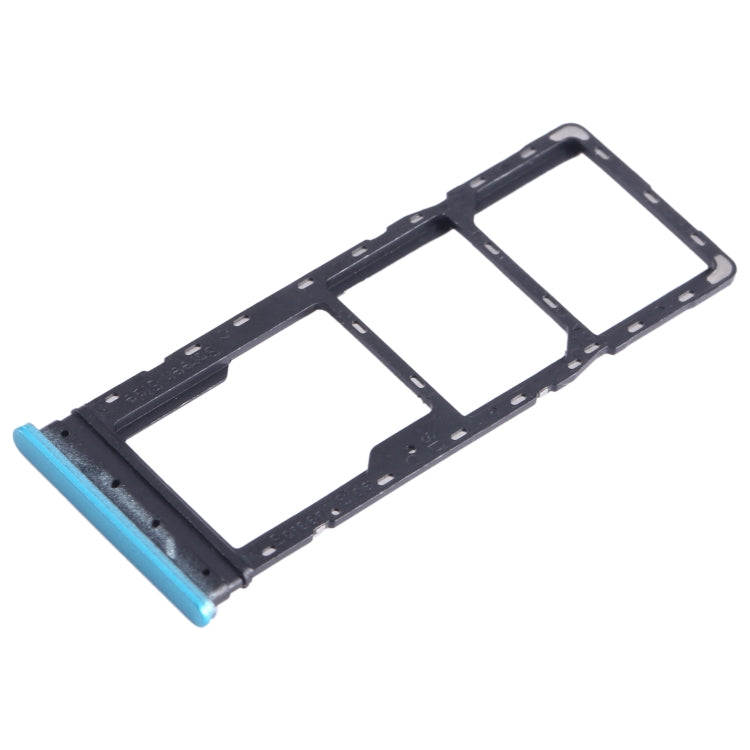 For Infinix Hot 12 X6817 SIM Card Tray + SIM Card Tray + Micro SD Card Tray (Blue) - Card Tray by PMC TechLife | Online Shopping South Africa | PMC TechLife