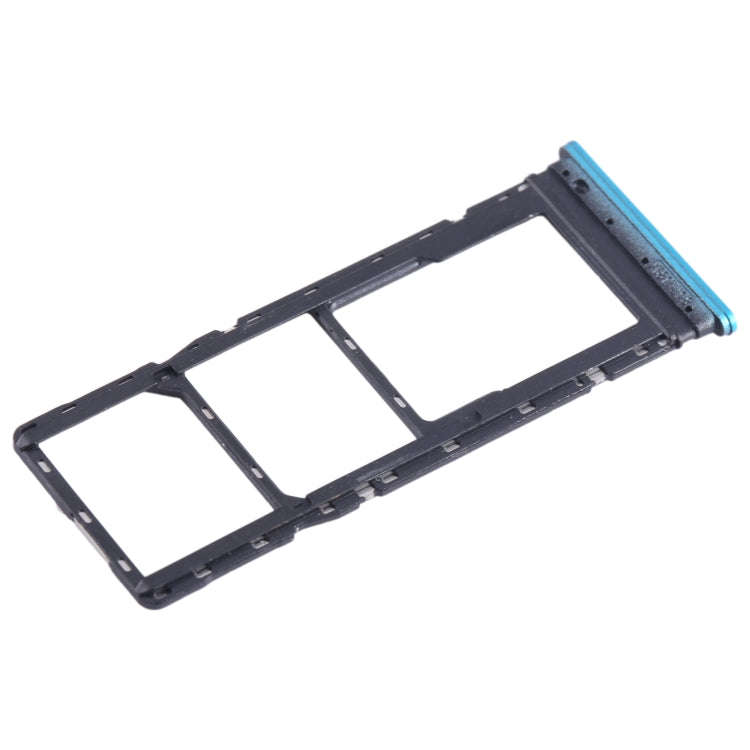 For Infinix Hot 12 Play NFC X6816C SIM Card Tray + SIM Card Tray + Micro SD Card Tray (Blue) - Card Tray by PMC TechLife | Online Shopping South Africa | PMC TechLife