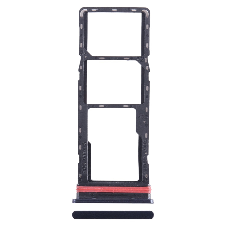 For Infinix Hot 20 X6826 SIM Card Tray + SIM Card Tray + Micro SD Card Tray (Black) - free shipping - PMC TechLife - Order now!
