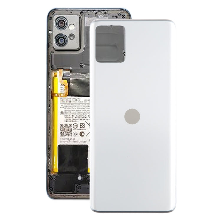 For Motorola Moto G32 Original Battery Back Cover(Silver) - Back Cover by PMC TechLife | Online Shopping South Africa | PMC TechLife