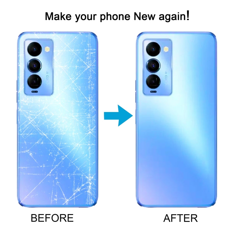 For Tecno Camon 18 Premier CH9 CH9n Original Battery Back Cover(Blue) - Back Cover by PMC Jewellery | Online Shopping South Africa | PMC Jewellery