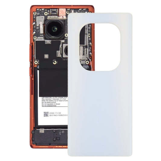 For Tecno Phantom X2 AD8 Original Battery Back Cover(White) - Back Cover by PMC Jewellery | Online Shopping South Africa | PMC Jewellery