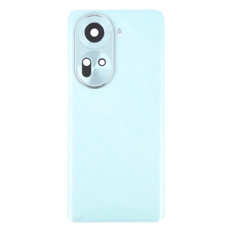 For OPPO Reno11 Global Original Battery Back Cover with Camera Lens Cover(Green) - Back Cover by PMC Jewellery | Online Shopping South Africa | PMC Jewellery | Buy Now Pay Later Mobicred