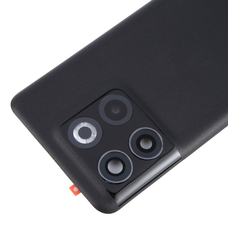 For OnePlus 10T Battery Back Cover with Camera Lens Cover(Black) - Back Cover by PMC Jewellery | Online Shopping South Africa | PMC Jewellery | Buy Now Pay Later Mobicred