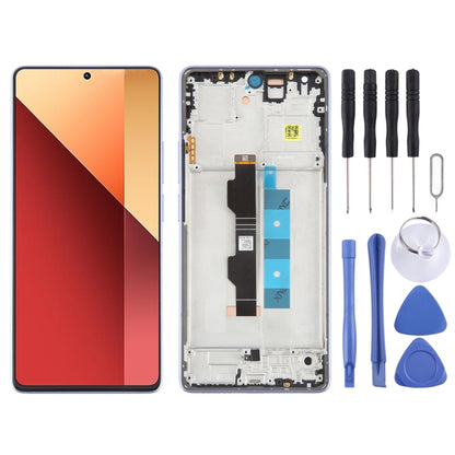 For Xiaomi Poco M6 Pro 4G Original AMOLED Material LCD Screen Digitizer Full Assembly with Frame (Purple) - LCD Screen by PMC Jewellery | Online Shopping South Africa | PMC Jewellery