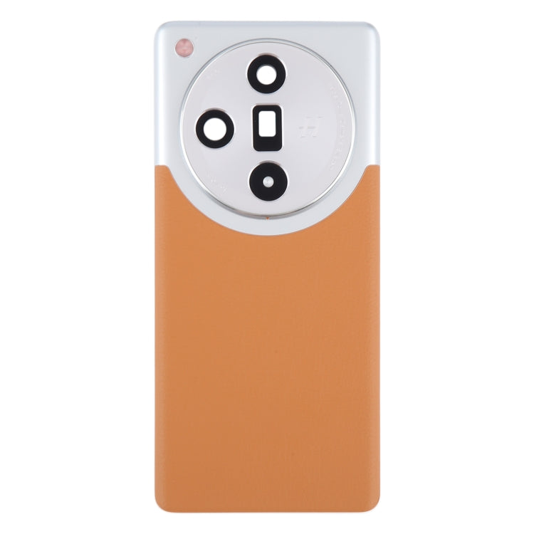 For OPPO Find X7 Ultra Original Battery Back Cover with Camera Lens Cover(Brown) - Back Cover by PMC TechLife | Online Shopping South Africa | PMC TechLife