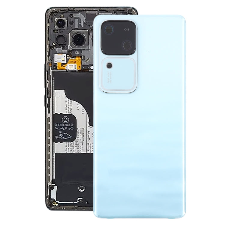 For vivo V30 Battery Back Cover with Camera Lens Cover(Blue) - Back Cover by PMC Jewellery | Online Shopping South Africa | PMC Jewellery | Buy Now Pay Later Mobicred