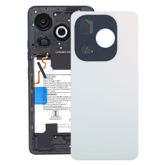 For Infinix Smart 8 Pro Original Battery Back Cover(White) - Back Cover by PMC Jewellery | Online Shopping South Africa | PMC Jewellery | Buy Now Pay Later Mobicred