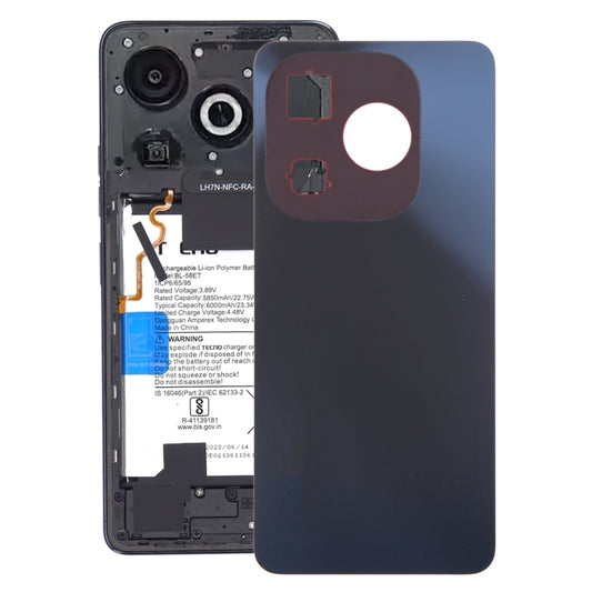 For Infinix Smart 8 X6525 Original Battery Back Cover(Black) - Back Cover by PMC Jewellery | Online Shopping South Africa | PMC Jewellery | Buy Now Pay Later Mobicred