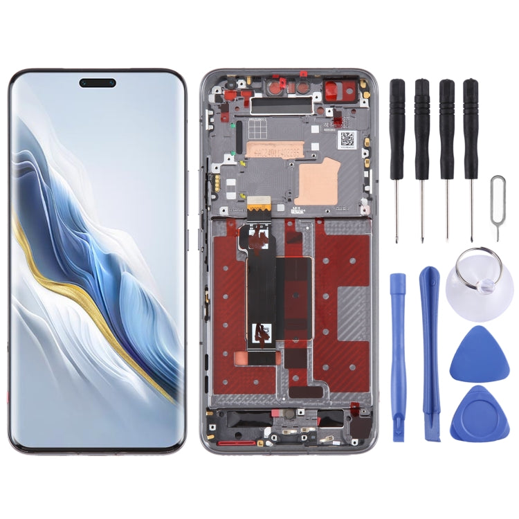 For Honor Magic6 Pro Original LCD Screen Digitizer Full Assembly with Frame (Black) - free shipping - PMc TechLife - Order now!