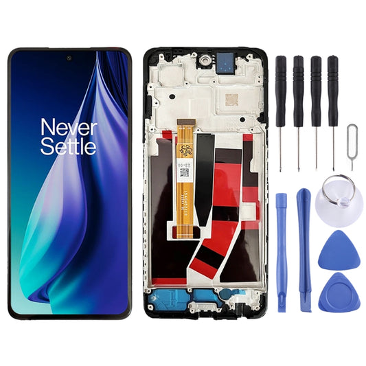 For OnePlus Nord N30 SE CPH2605 IPS LCD Screen Digitizer Full Assembly with Frame (Black) - LCD Screen by PMC Jewellery | Online Shopping South Africa | PMC Jewellery | Buy Now Pay Later Mobicred